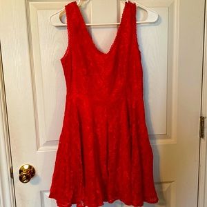Express red lace dress. Size 0.